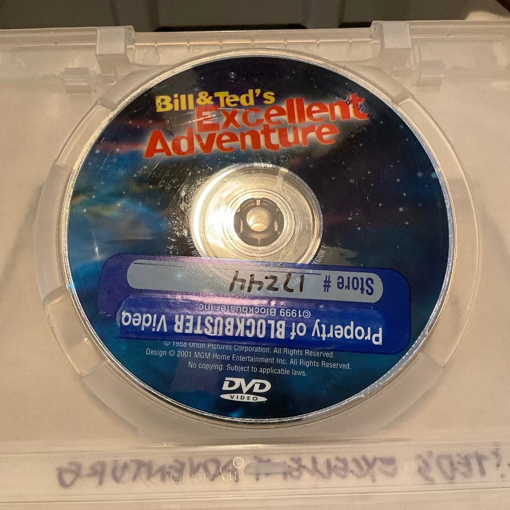 DVD - Bill nd Ted’s Excellent Adventure.  V19
